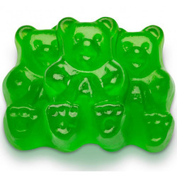 Granny Smith Apple Gummi Bears 4/5lb